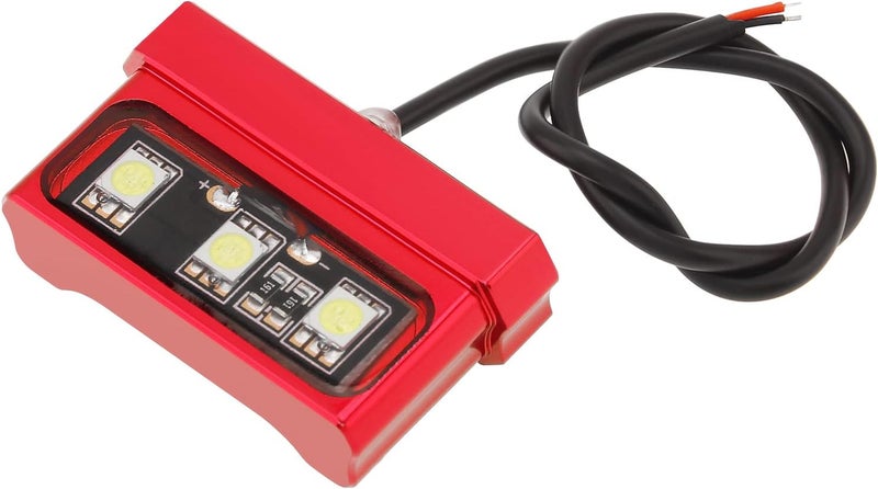 Windance Motorcycle License Plate Bracket,Universal Adjustable Fender Eliminator Kit, CNC Aluminum Tail Tidy holder with LED light (Red) - Image 3